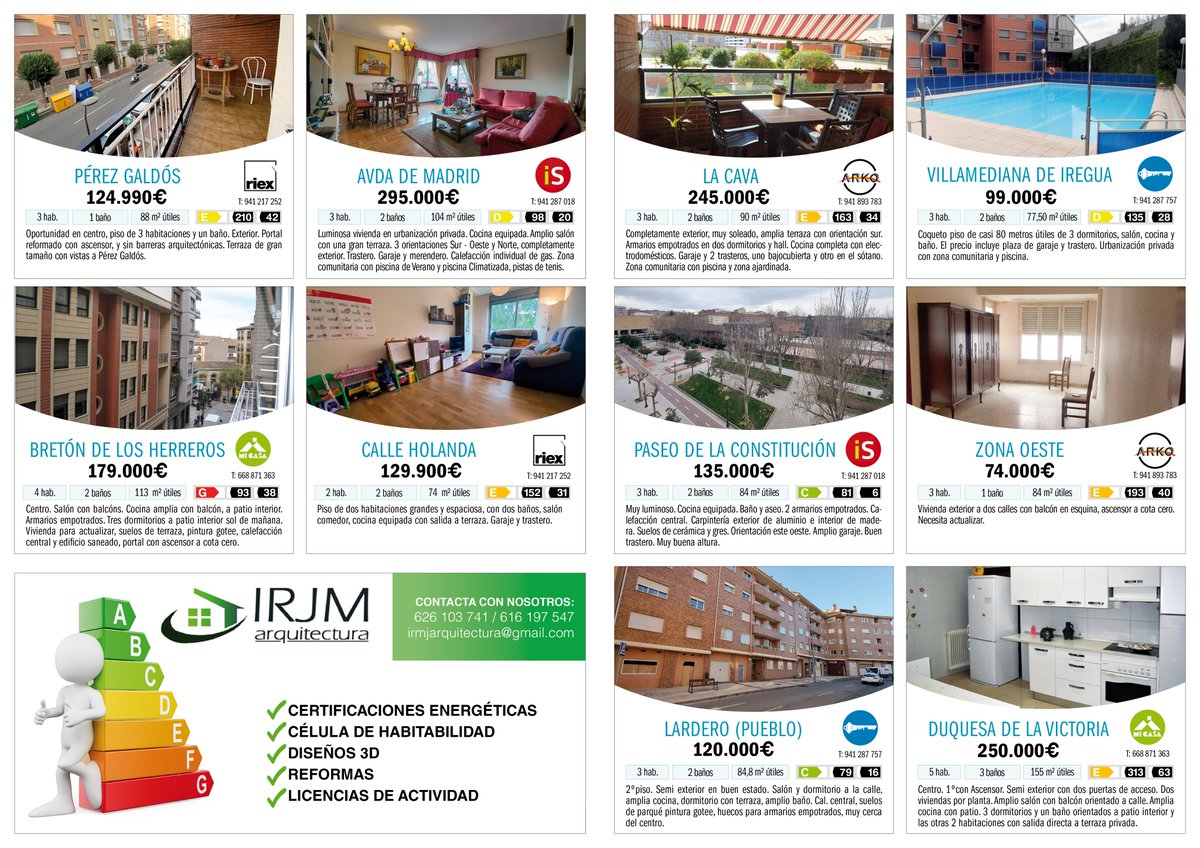 ISSolozabal's tweet photo. Publicación de las exclusivas del mes de Julio de la Asociación de Inmobiliarias de La Rioja. https://t.co/9ZRApS303i