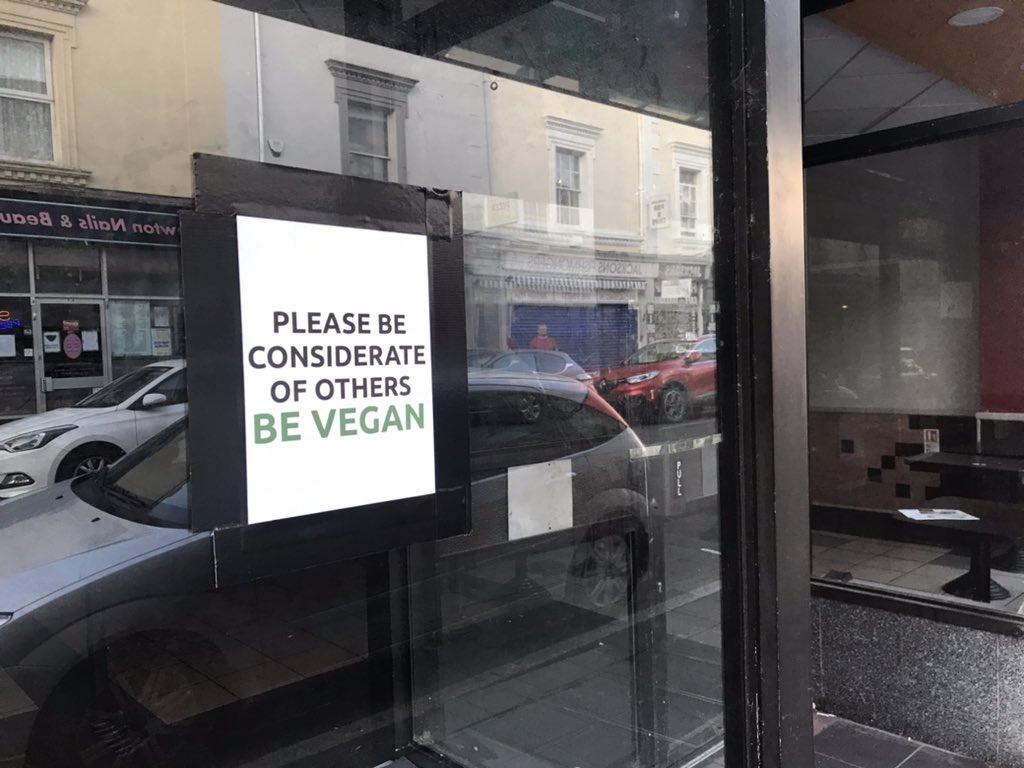 DevonAnimalSave's tweet image. These were shared on the Spotted Newton Abbot Facebook page

“Please be considerate of others, be vegan” 🌱 #veganforthem #animalrightsactivism #choosekindness #govegan #veganactivists #makeakinderworld #bevegan #animalrights #vegan #veganism #newtonabbot #devon #poster