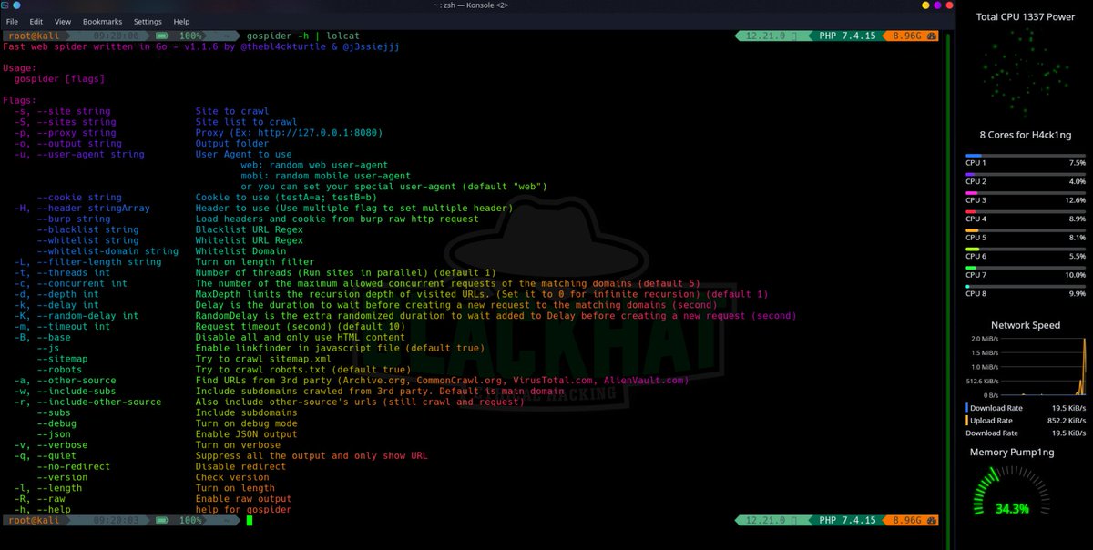 secur1ty1samyth's tweet photo. Offensive Security Tool: GoSpider
GoSpider by j3ssiejjj & thebl4ckturtle is more than a fast web spider written in Go.
Read the full post: https://t.co/41UcMMiEKv
#gospider #bugbounty #pentesting #hacking #offensivesecurity #infosec #blackhatethicalhacking https://t.co/X9N6Q8xiAo
