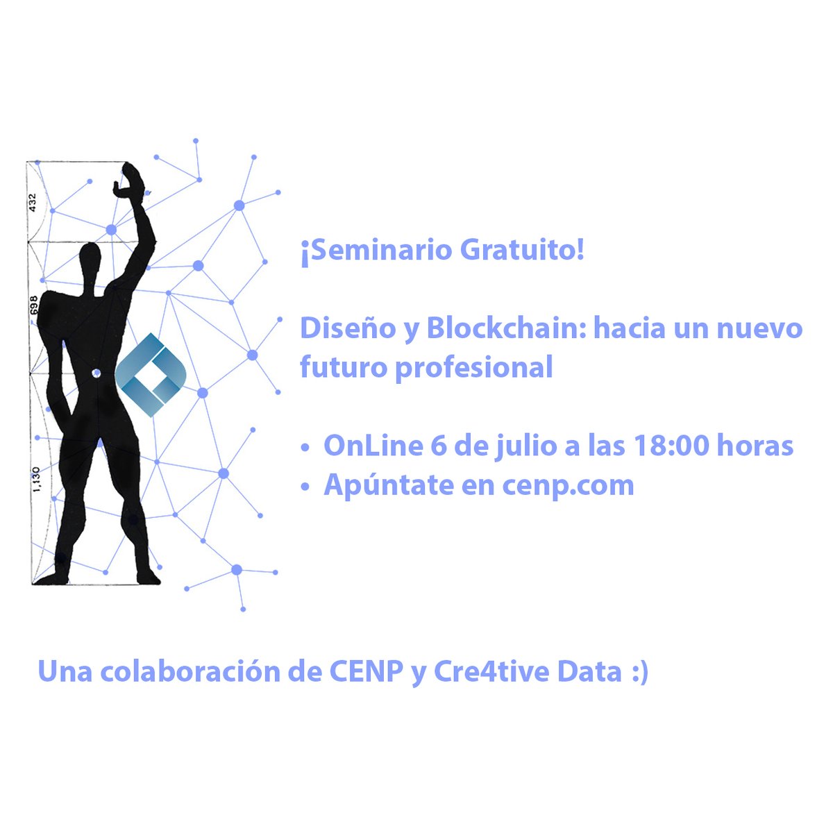 centroespa's tweet photo. #Diseño y #Blockchain: hacia un nuevo futuro profesional
Seminario Gratuito CENP- @cre4tivedata
☀️OnLine
👉6 de julio a las 18:00 horas
Apúntate en https://t.co/gcuEVSIc0k 🏃‍♀️🏃🏃‍♂️

#CENPdesde1957 #Comunicación #Marketing #Publicidad #ADE #Innovación #branding #Gráfico #Interiores https://t.co/aclGw2trsr
