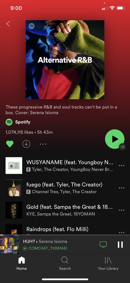 Week 2: the photo I took of  @serenaisioma  still being used as the Alt R&amp;B <a href="/Spotify/">Spotify</a> playlist cover ❤️‍🔥
