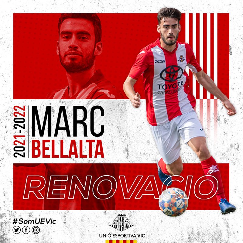 UEVic_'s tweet photo. ✍️✅
2️⃣a temporada

✅ @marcbellalta10: garantia al mig del camp!
➡️ Marcapassos Bellalta 🩺 per avançar amb pols quirúrgic cap a zones compromeses! ☣️

#SomUEVic 🔴⚪️
#1cat1 #futbolcat https://t.co/iQe0PfnQq4