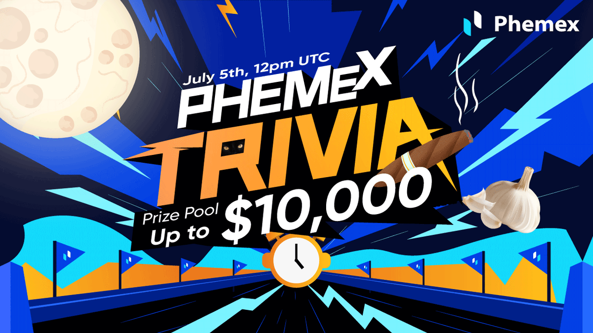 Phemex_official's tweet photo. Next #PhemexTrivia topic = Weird Crypto Projects! 🤡  Please note the prize pool will vary based on participation https://t.co/g2RWIagDnn 👀  Still, the top 20 players will split the prize pool! and answer 8 or more questions correctly= $15 trading bonus! https://t.co/6DnUzZCdHq https://t.co/Uj07hv16rv