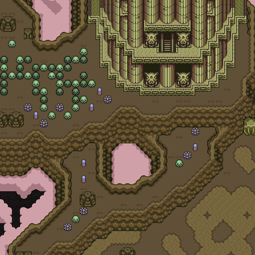 Today lunch break is generating Zelda maps using WFC. Image source is a level map png image. Output can be 1000s of variation based on tile apparent constraints. If any pixel artist has a map mockup and wants to try the tool, ping me! #pixel_dailies #pixel_art