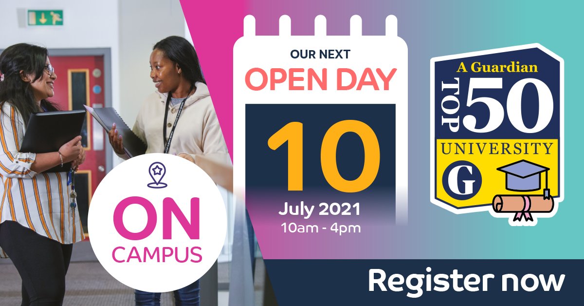 Discover the information you would like to know about the #UoBolton student experience at our next 𝗢𝗻-𝗖𝗮𝗺𝗽𝘂𝘀 Open Day:
📅 Saturday 10 July
⏰ 10am - 4pm
👉 Bolton.ac.uk
#UniAsItShouldBe #Bolton2021 #Bolton #Careers