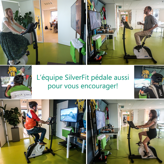 SilverfitF's tweet photo. Toute l'équipe SilverFit se mobilise aussi et pédale pour encourager tous les participants de notre #tourSFmile2021.
Bonne chance à tous !
#silverfit #bienvieillir #enthousiasme #cyclisme https://t.co/MUEbp6KUK1