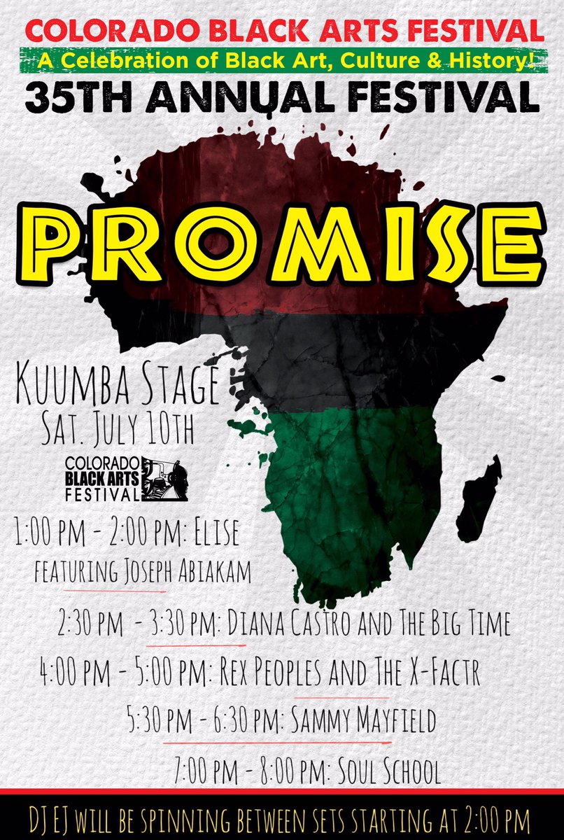coblackartsfest's tweet photo. Coming to the KUMBA STAGE, Saturday July 10th! https://t.co/zb6IKyyPTN