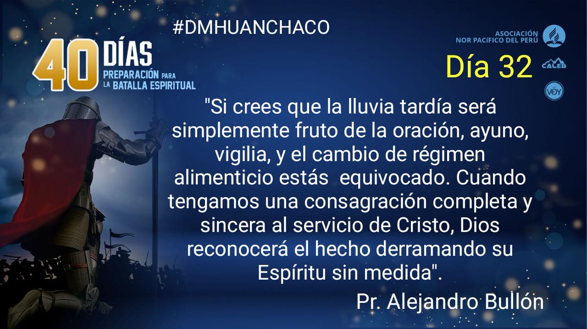 La lluvia tardía y la consagración del Cristiano #ANoP #UPN #LaArmaduraDeDios #JornadaDe40Dias <a href="/Faby_Magallanes/">Fabiola Magallanes</a> <a href="/A_LittleSunShy/">Sollange Brenis</a> <a href="/PatrickBM1/">Patrick BM</a>