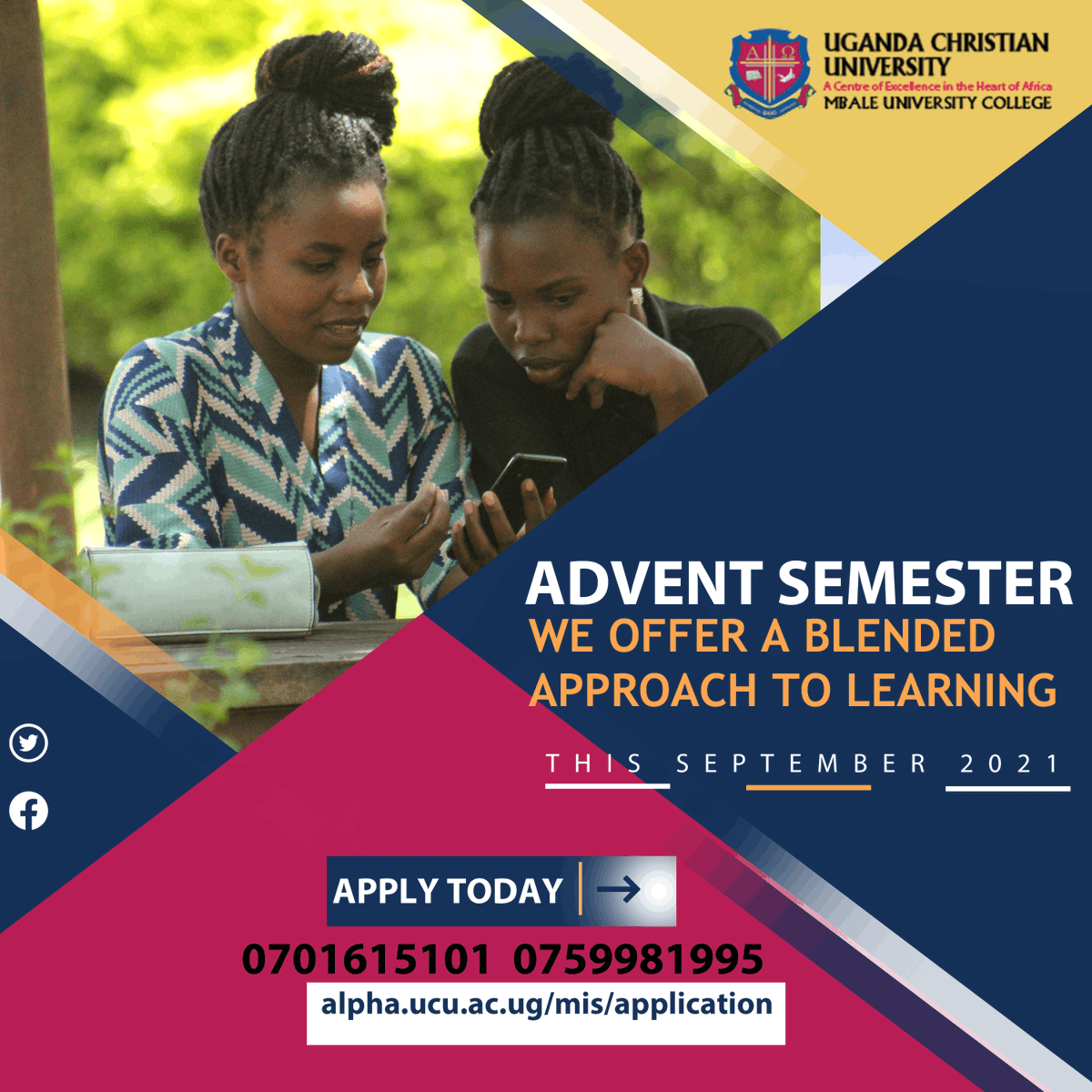 UCUMbale_'s tweet photo. Apply for our advent semester.  https://t.co/o6y24UKGxb https://t.co/h7pqEqIuYP