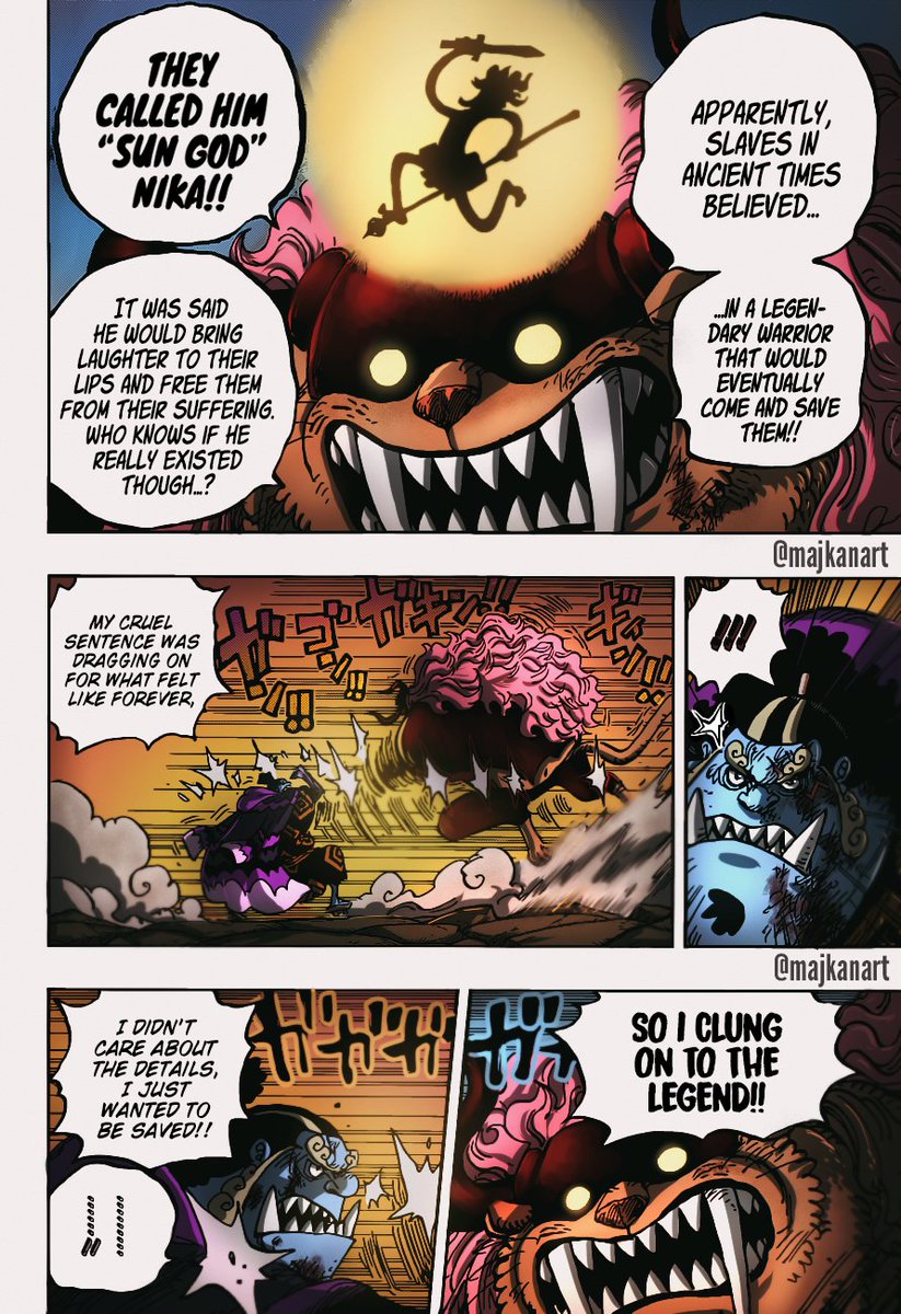 Majkan  Commissions Open on X: One Piece 1018 - two pages colored for  @TCBScans #onepiece1018 #Spoilers  / X