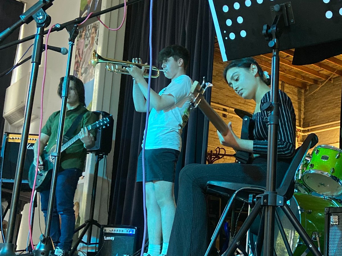 CCChalfonts's tweet photo. Year 12 'Live Lounge' session last night, with guest performance from Mr Denial &amp; Mr Munster #cccmusic https://t.co/cAGrWLEHv0