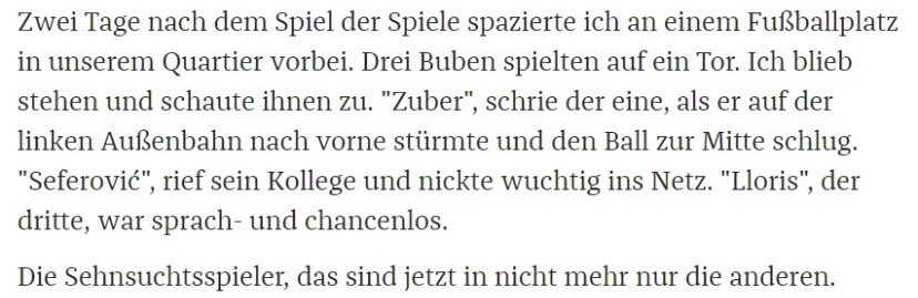 Diese schmalzigen Geschichten wären jedem Bergdoktor-Regisseur zu blöd, aber in deutschen Printreportagen funktionieren sie.