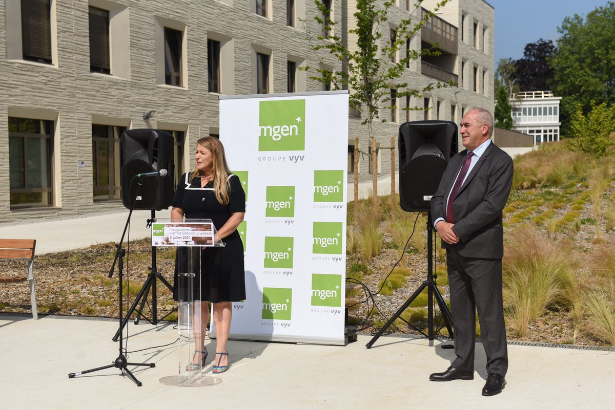 Inauguration ce matin du nouvel institut <a href="/MGEN_LaVerriere/">Institut MGEN La Verriere</a> aux côtés de la ministre déléguée chargée de la Ville <a href="/NadiaHAI78/">Nadia HAI</a>  en présence du maire ⁦<a href="/NDainville/">Nicolas Dainville</a>⁩, de nombreux élus locaux et des acteurs engagés sur ce territoire ⁦@groupe_mgen⁩