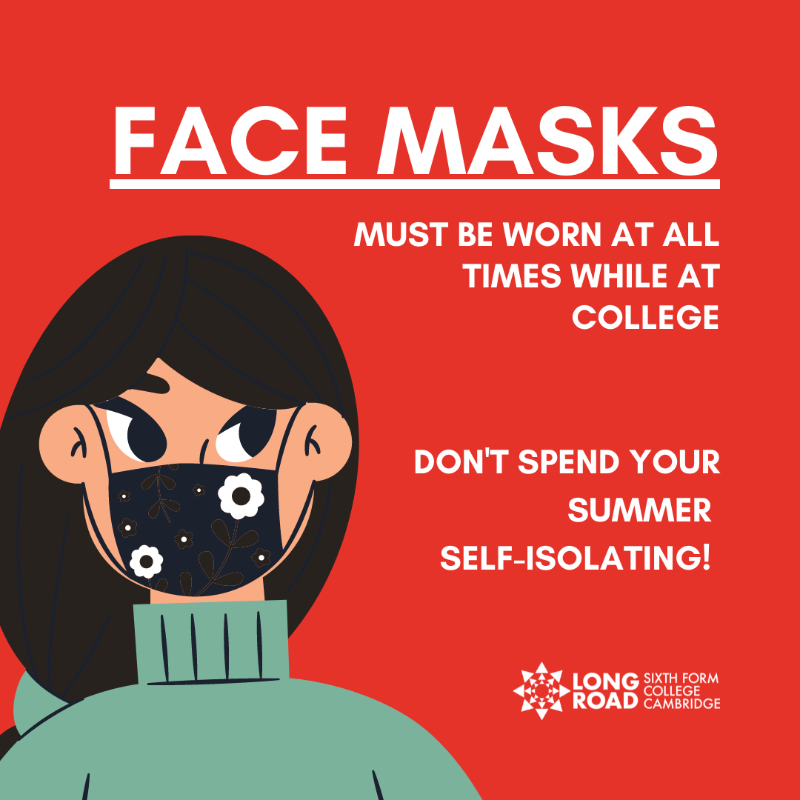 LR6FC's tweet photo. Don't spend your summer self-isolating! π
βΌοΈ Face coverings must be worn at all times during college next week βΌοΈ
If you forget your mask please collect one from reception π·
#StaySafe #HandsFaceSpace #BeLong #BeLongRoad #LongRoadLife https://t.co/l2Y664Vhfe