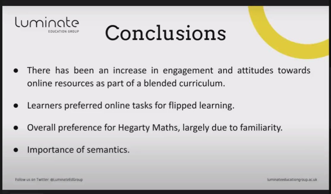Realtimeedu's tweet photo. Fascinating work on successful blended/online learning @leedscitycoll
Learners need familiarity with platforms. Semantics important - key terms and knowledge of names of resources and strategies
#CfEMLive #FEMaths @touchcons_FE @E_T_Foundation #loveFE #AmplifyFE #ETFsupportsFE https://t.co/DE3RtyQat7