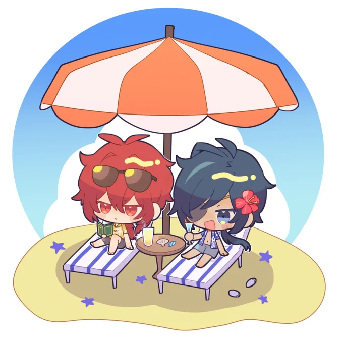 サマ～～バケーションのディルガイ🔥🏝️❄️ 