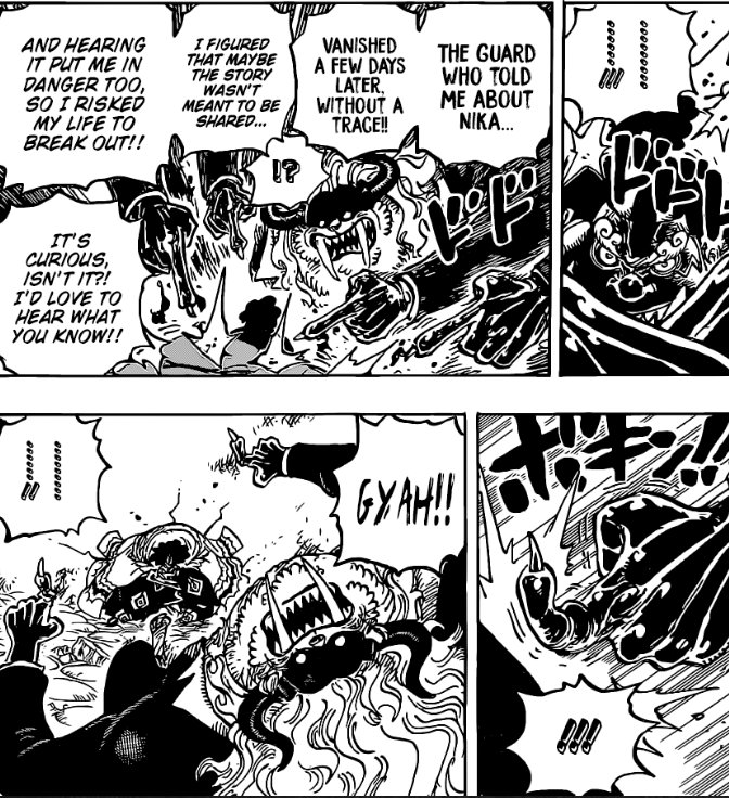 ArtsPakku's tweet photo. Jimbei is a real tanker! Taking those hits from ang elite warrior. He make it look like those attacks are so weak. #onepiece1018 https://t.co/F2oUOWhvYk