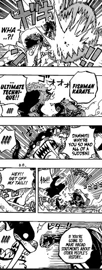 ArtsPakku's tweet photo. Jimbei is a real tanker! Taking those hits from ang elite warrior. He make it look like those attacks are so weak. #onepiece1018 https://t.co/F2oUOWhvYk