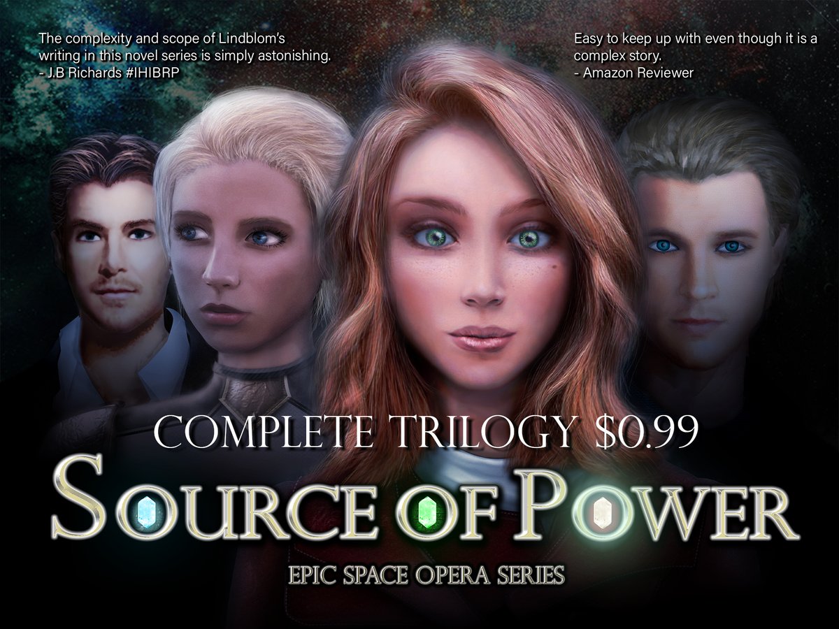 Malkreth's tweet image. The complete trilogy for only 99 cents 1-7 July.
Both the first and second book in the Source of Power trilogy are free, only for today!
mybook.to/sparkofimagina…
mybook.to/sourceofpower

#spaceopera #scifi #sciencefiction #sourceofpower  #ebook #kindle #IARTG #bookseries