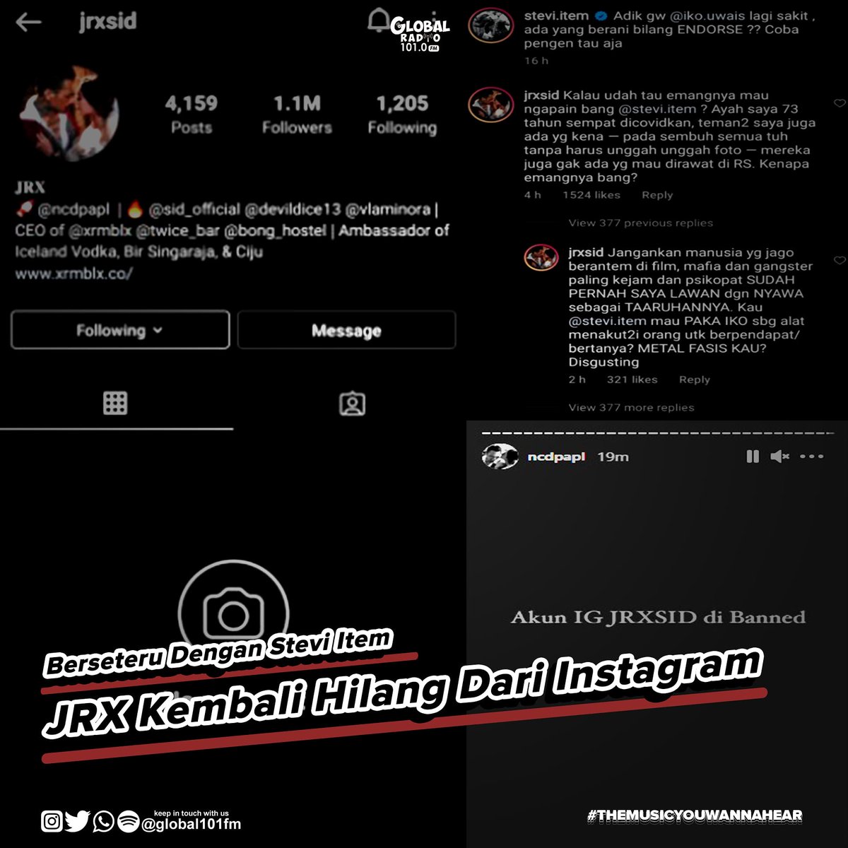 Global Radio 101 FM Palembang tweet media