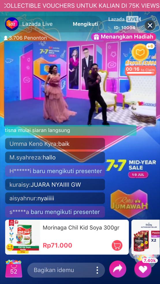 Lazada emng terbaik dehhhh, seneng banget tau pas tau #NontonLazLiveRatuJumawah #NikitaMirzaniBikinhappy #RatuJumawahLazadaSamaNikita #LazadianBisaDapetEmas Bahagia Sama Lazada , asli lah ini mau checkout aja langsung