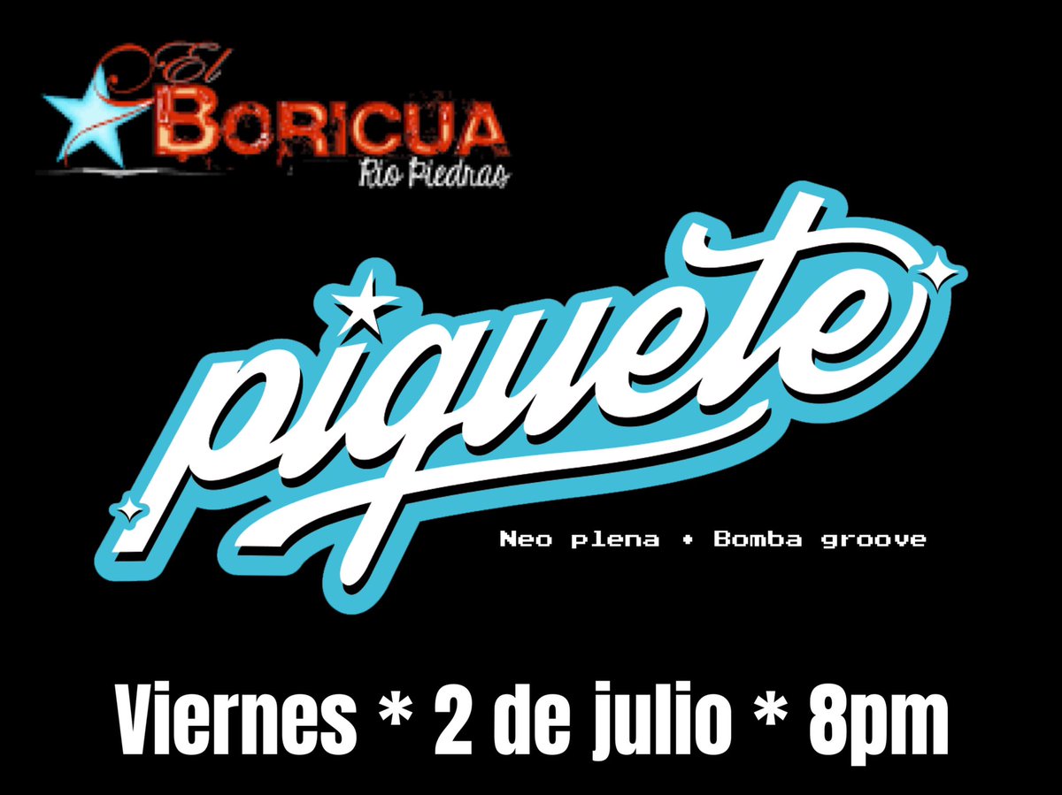 Nos vemos esta noche en El Boricua, Río Piedras! Llégale pa que bailes y cantes con mucho piquete! 

#livemusic #neoplena #bombagroove #musicadelacalleboricua #afro