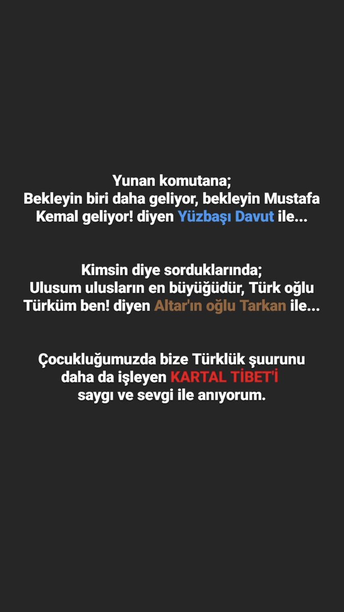 Saygı sevgi ve rahmetle  #KartalTibet