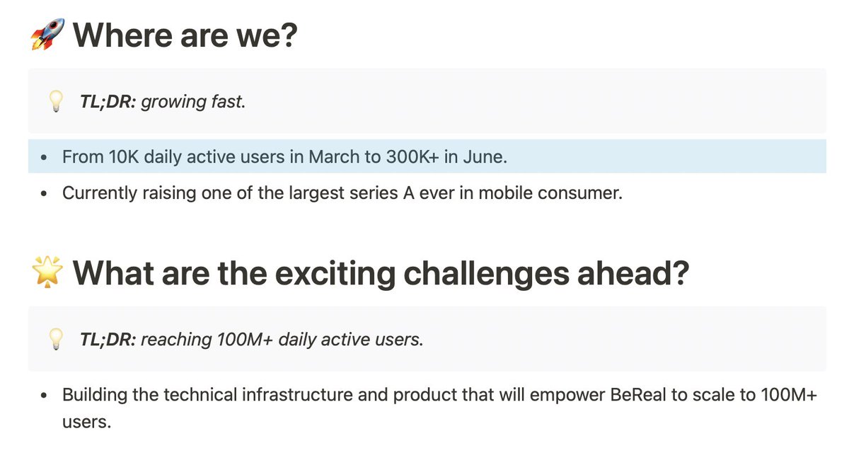 ncsh's tweet photo. **TLDR: Growing fast**

@BeReal_App is on an absolute tear and will replace FB/Insta for millions (as it has for me)... 

They currently have 26 open positions you should seriously consider if you want to be on board the next mobile consumer rocketship 🚀

https://t.co/qWFnn3QQZz https://t.co/GP8qG9JB3M