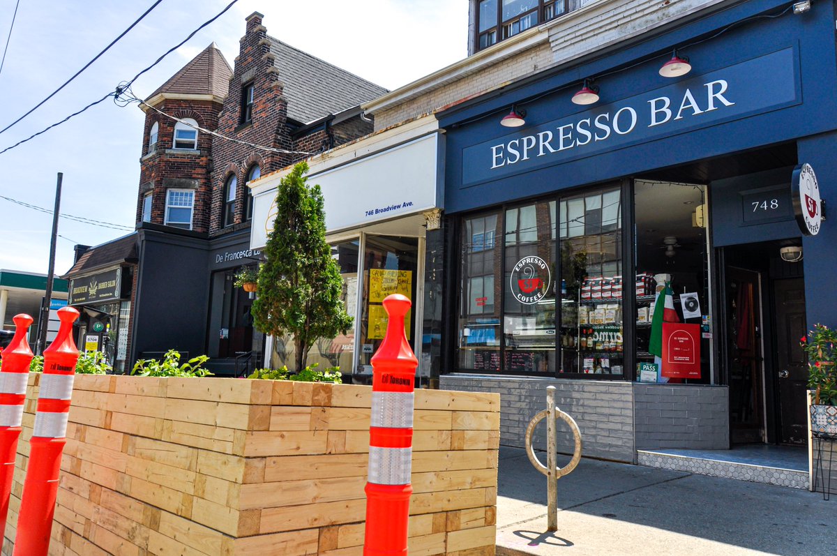 BroadviewDanBIA's tweet image. Whether you’re working today or you’ve taken an extended holiday this week, there’s always room for a good espresso @SiEspressoBar . If you have time, enjoy the patio ☀️ 🪑 ☕️ #CafeTO #destinationdanforth