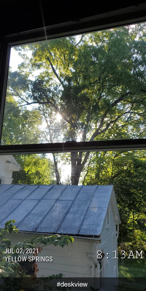 modernancientAB's tweet photo. Good morning #deckview & #deskview in #YellowSprings. βοΈπ³ #summer2021 #OhioLife https://t.co/8ajZbvuCrW