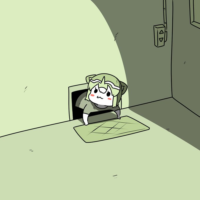 ドアを閉めても別の所から入ってくるアライさん 