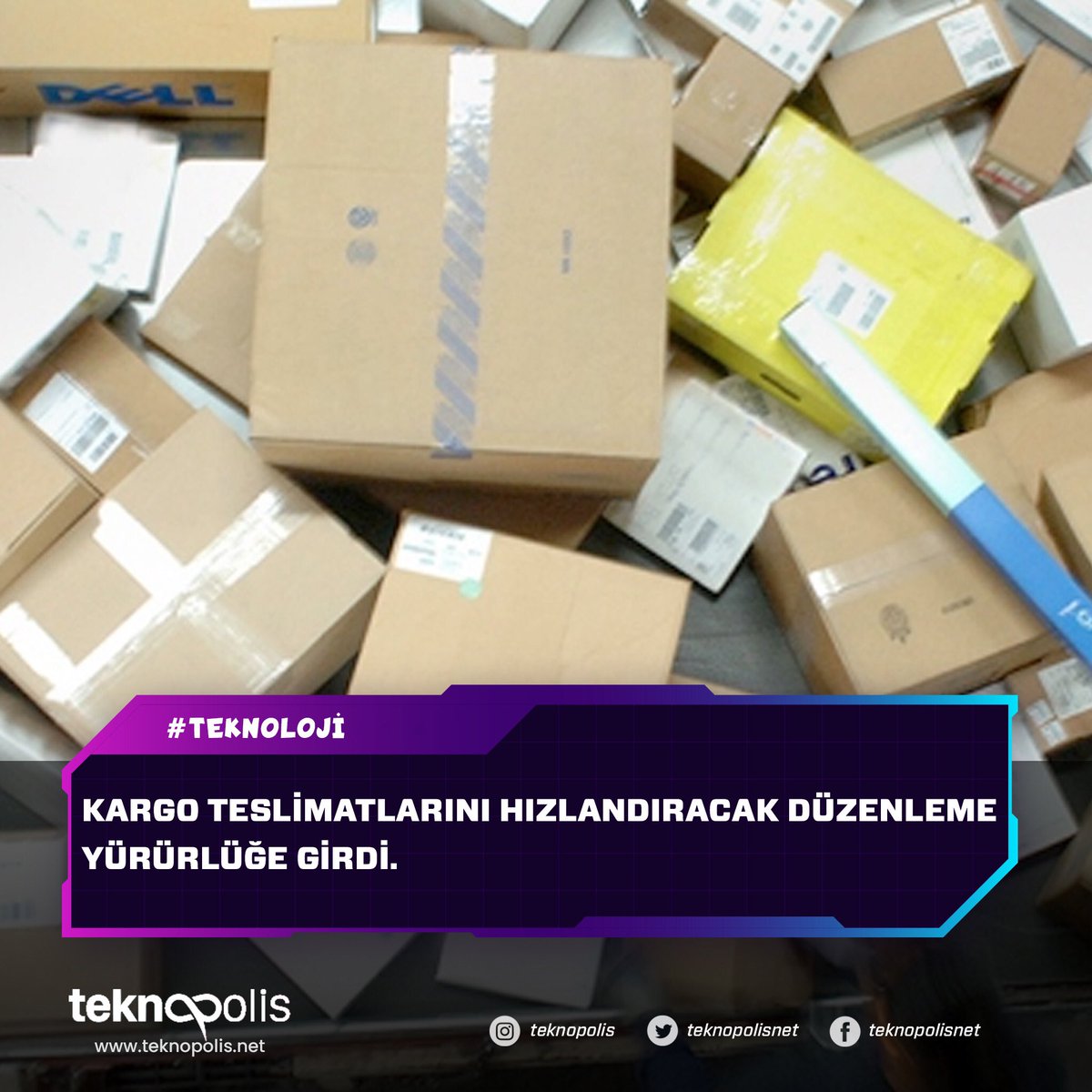 teknopolisnet's tweet photo. Ulaştırma ve Altyapı Bakanlığı, Karayolu Taşıma Yönetmeliği'nde değişikliğe gitti. Kargo şirketlerini ilgilendiren bu düzenlemeyle ilgili konuşan Bakan Yardımcısı Ömer Fatih Sayan, düzenleme sayesinde kargoculuk sektörünün hızlanacağını söyledi. https://t.co/dLW9S52Gf5