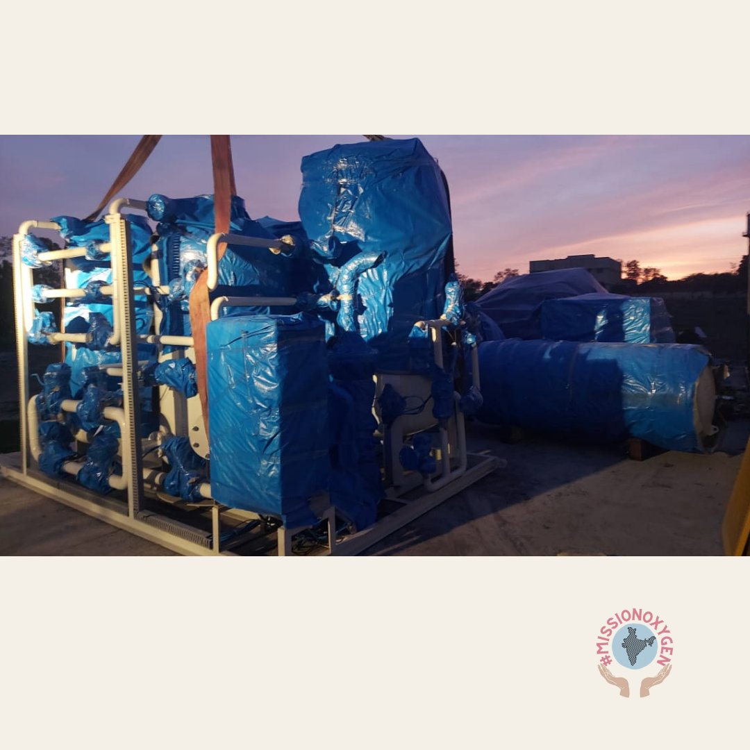 Our contribution to save lives plant unloaded for installation at Jalna Maharashtra
-
-
#MissionOxygen #IndiaFightsCorona