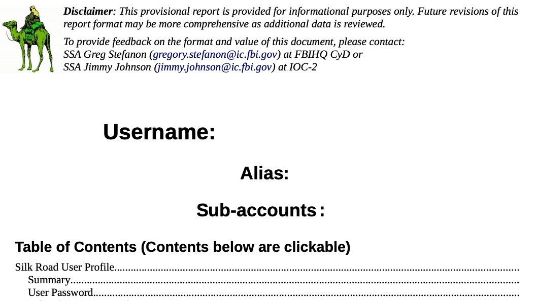 A  write-up on how I got busted by the FBI, on an entirely different continent, is in the works.
I have the official FBI reports from their forensic work on the #SilkRoad server. I gotta hand it to 'em - they did me good. Stay tuned to learn which #DarkWeb mistakes to avoid 😅
