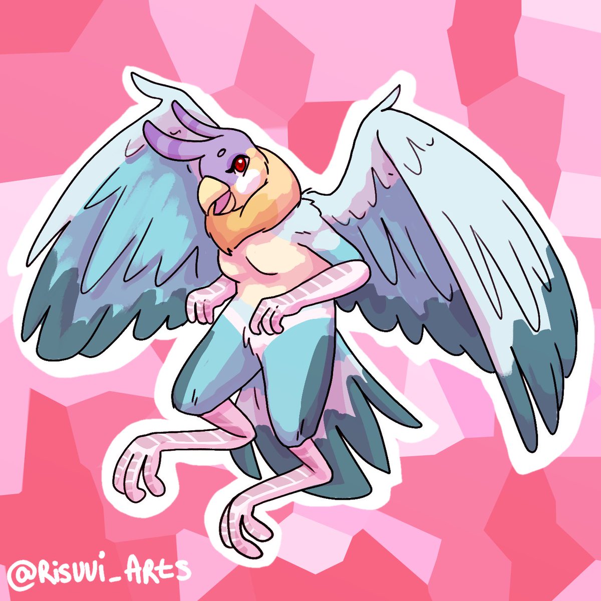 risuui_arts's tweet photo. ayyy heres my first #artfight2021 attack of the season!! character isnt mine, its Venus belonging to @BERRYB0VINE 
---
#artfight #arttwt #anthro #avian #furry https://t.co/4DPhLnI3CL