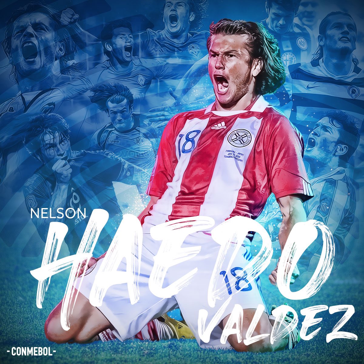 .<a href="/Haedo18Valdez9/">Nelson Haedo Valdez</a> puso punto final a su extraordinaria carrera. 🦁🇵🇾

Un luchador incansable y gran referente del lema #CreeEnGrande, brilló con su talento en las ligas más importantes del mundo. ⚽✨

¡Gracias ‘león’ guaraní por ser ejemplo de dedicación, sacrificio y humildad!