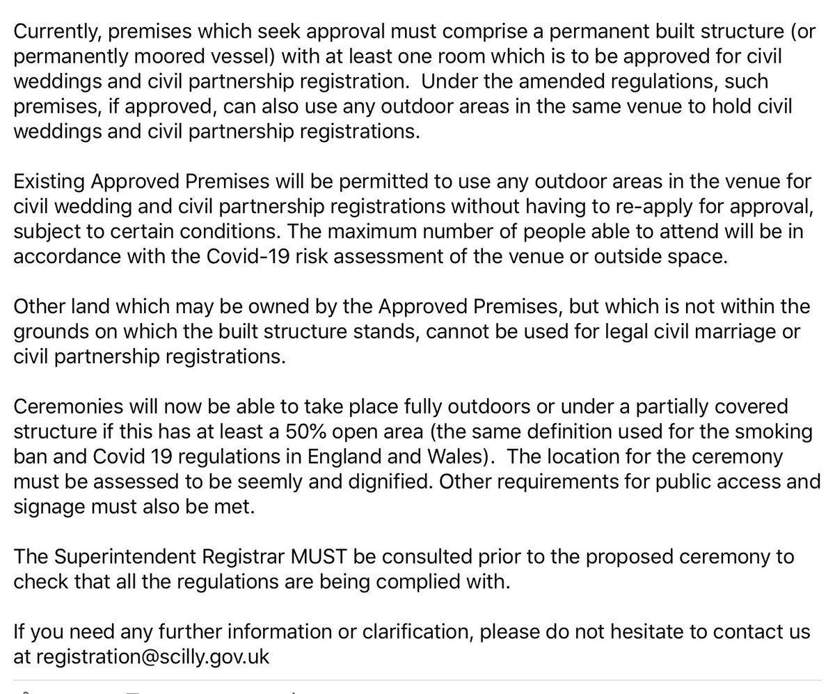 Here’s the information you need to know if you’re planning an outdoor wedding on Scilly: