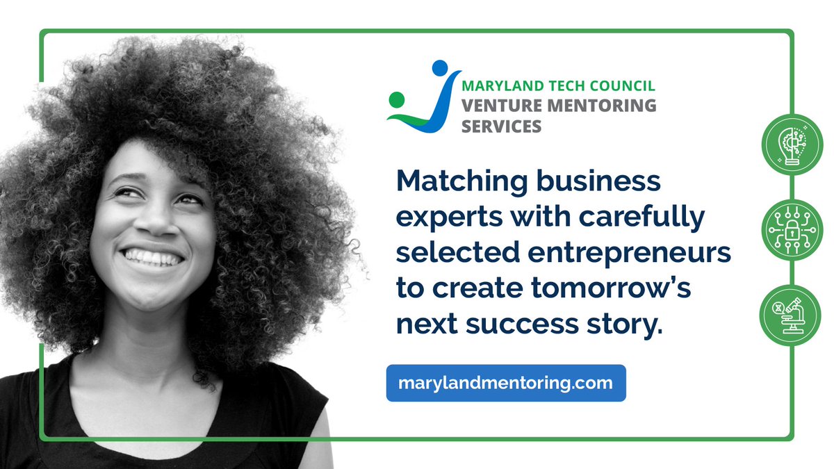 MDTechCouncil's tweet photo. #MTCVMS is a free team mentoring program for the tech and life science industry. Visit our website to learn more about the Maryland Tech Council Venture Mentoring Services: https://t.co/ThO8njEzfp #tech #lifesciences #startups https://t.co/rYVeDd8rlH