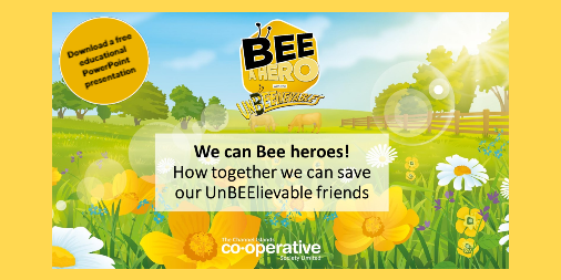 CI_Coop's tweet photo. Teaching about our brilliant bees? Let the UnBEElievables help.
Download our free resources and get your class/group buzzing about the importance of bees! https://t.co/bCZ2qGCWnf #Bees #Teaching #LearningAid https://t.co/Da4QfLV7za