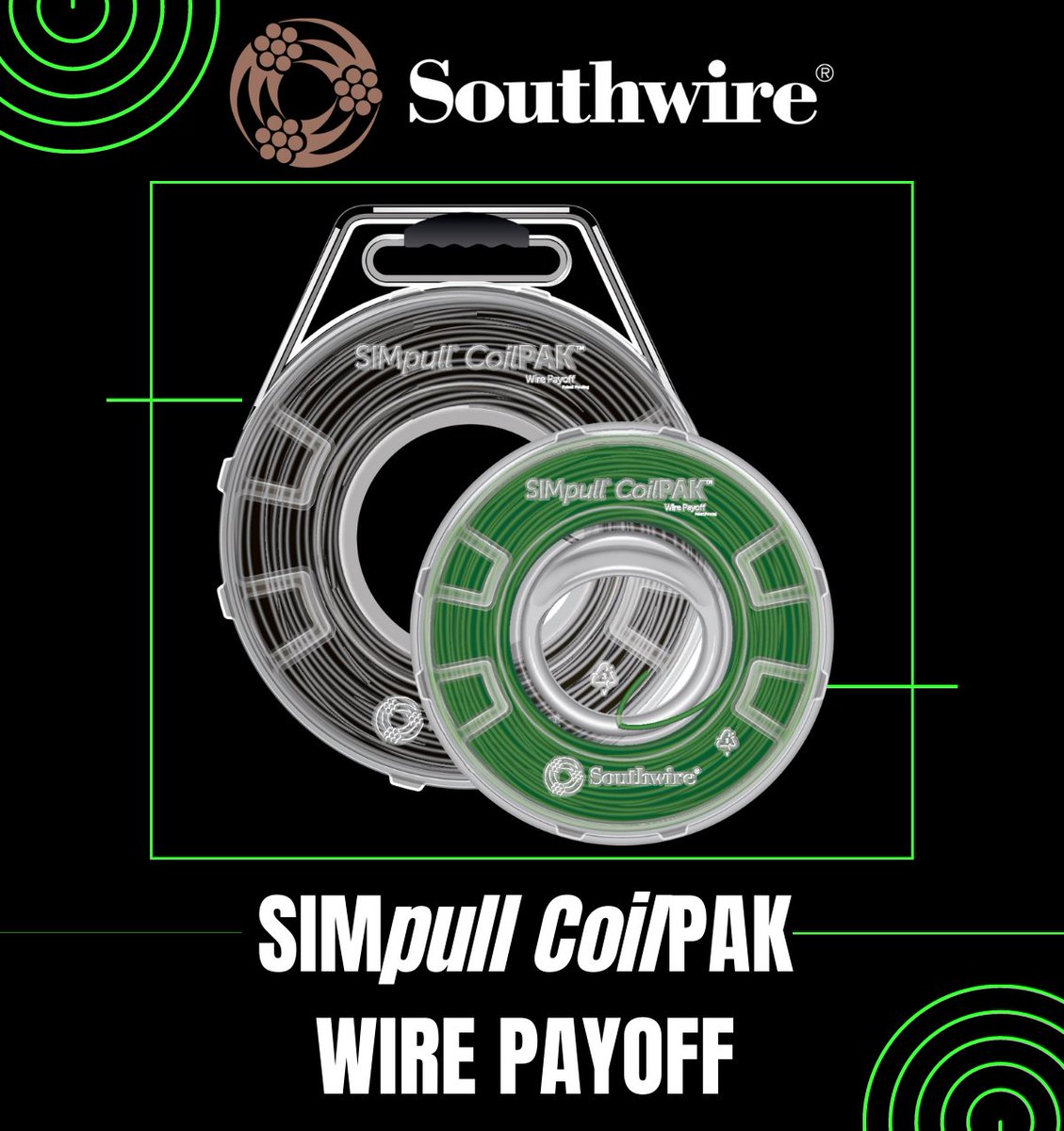 KirbyRisk's tweet image. The #SIMpull® #CoilPAK™ #Wire Payoff provides greater versatility and efficiency to branch circuit installations. Get yours today at #KirbyRisk: okt.to/qu84m1
 #Southwire #CoilPAK #Wire
