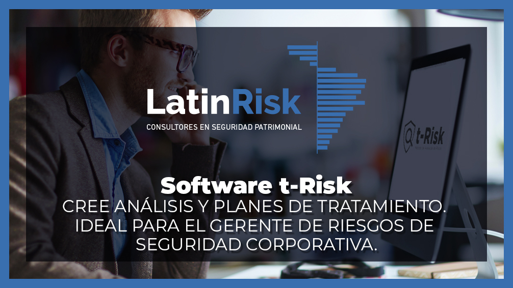 LatinRisk's tweet photo. El software t-Risk es ideal para  que el gerente de riesgos de seguridad corporativa gane en productividad al reducir el tiempo de análisis, además de trabajar en un entorno cifrado punto a punto, imposibilitando el acceso no autorizado: https://t.co/uCJAbgYfzV https://t.co/yU25ix3F3Y