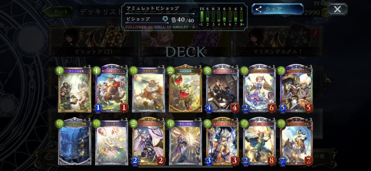 リナセントクロニクルローテーションビショップ7連勝 恋氷 Youtube動画投稿 シャドウバース連勝まとめ