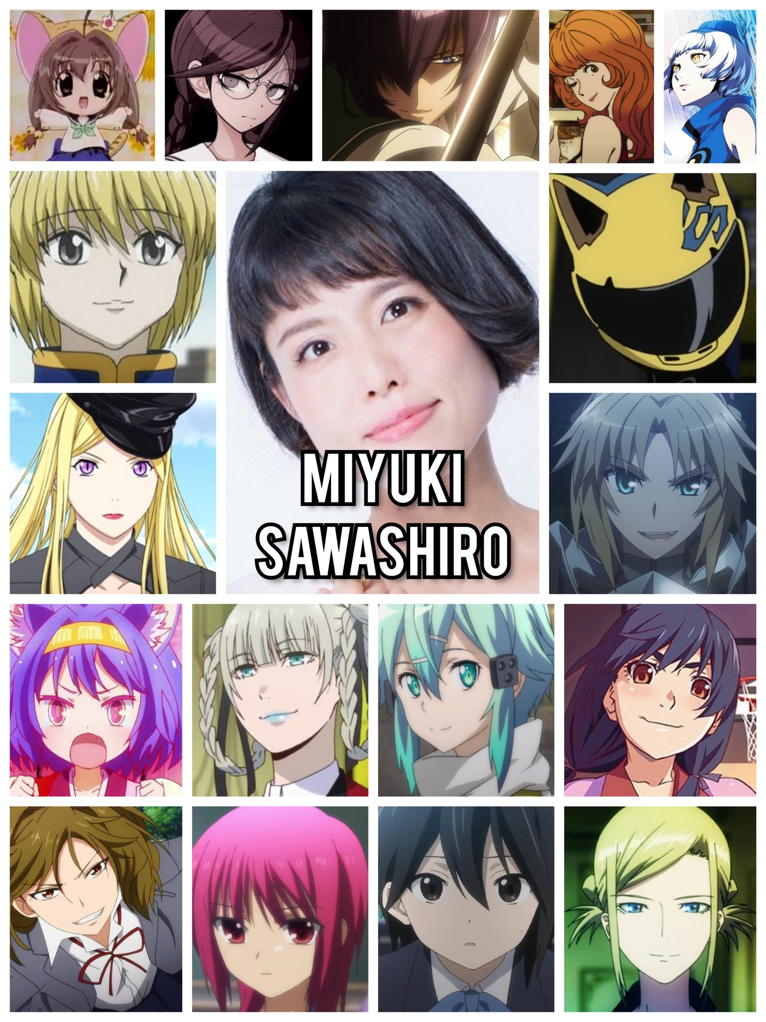 Personagens Com os Mesmos Dubladores! on X: A verdatilidade dessa mulher,  mano, é inacreditável! Algumas das personagens (e O personagem) da seiyuu  Miyuki Sawashiro!🇯🇵 Miyuki é conhecida por dublar o Kurapika de