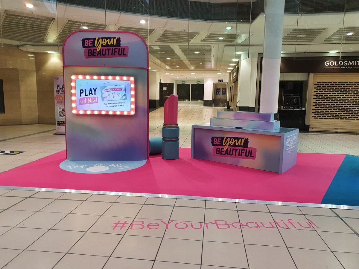 We have been working with Landsec to produce the new beauty-themed event, ‘Be Your Beautiful’, which commenced at Buchanan Galleries, Glasgow. It will move to Trinity Leeds, Bluewater Kent, St David’s Cardiff, Westgate Oxford and White Rose Leeds. #Xcite #Retail