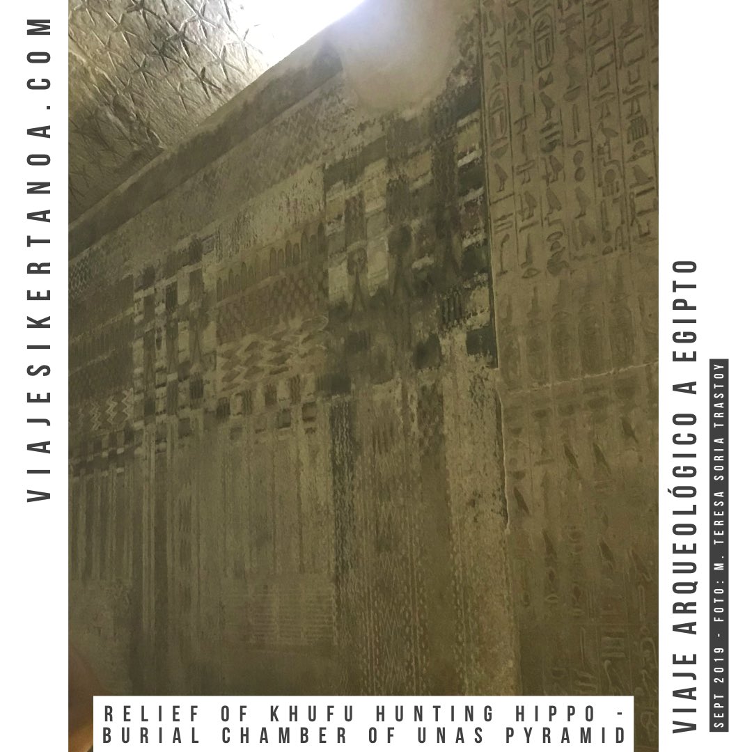 arqueoegipto's tweet photo. My shots of the reused alabaster blocks with Khufu hunting hippo in the burial chamber of Unas #pyramid #egyptology #restoration #archaeology #egypt #saqqara #travelphotography https://t.co/fj36b5sGMg