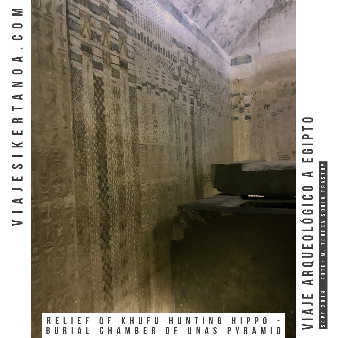 arqueoegipto's tweet photo. My shots of the reused alabaster blocks with Khufu hunting hippo in the burial chamber of Unas #pyramid #egyptology #restoration #archaeology #egypt #saqqara #travelphotography https://t.co/fj36b5sGMg