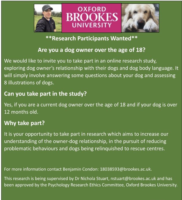 Mr Ben (@mrben___) on Twitter photo Please share 🙂
brookeshls.co1.qualtrics.com/jfe/form/SV_b2…
#caninebehaviour #dogbehaviour #caninebehavior #dogbehavior #humancanineinteraction #humandoginteraction #dogs #mindmindedness #psychologyexperiments Please share 🙂
brookeshls.co1.qualtrics.com/jfe/form/SV_b2…
#caninebehaviour #dogbehaviour #caninebehavior #dogbehavior #humancanineinteraction #humandoginteraction #dogs #mindmindedness #psychologyexperiments
