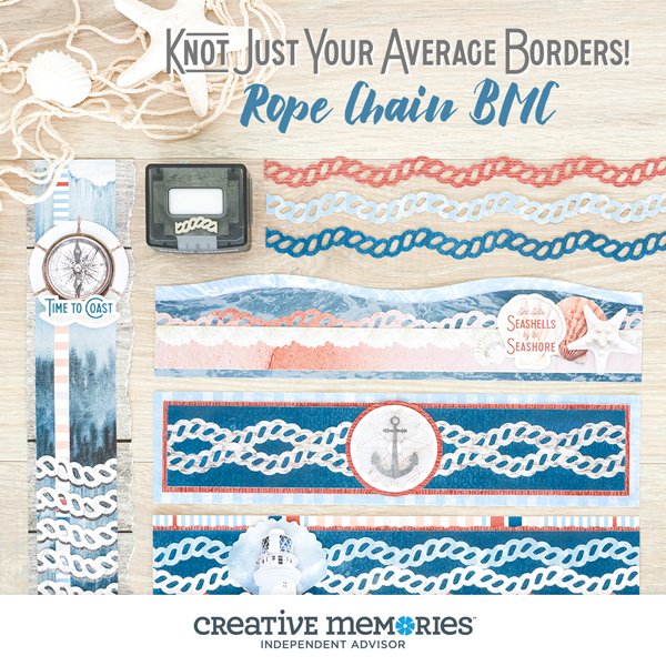 MemoryKeepingR's tweet image. Line your layouts with unique borders with the Rope Chain Border Maker Cartridge. This cartridge creates a continuous rope border that you’ll love for layouts for cruises, boating and sailing, as well as rodeos, the outdoors and more. 

🛍 - creativememories.com/user/memorykee…