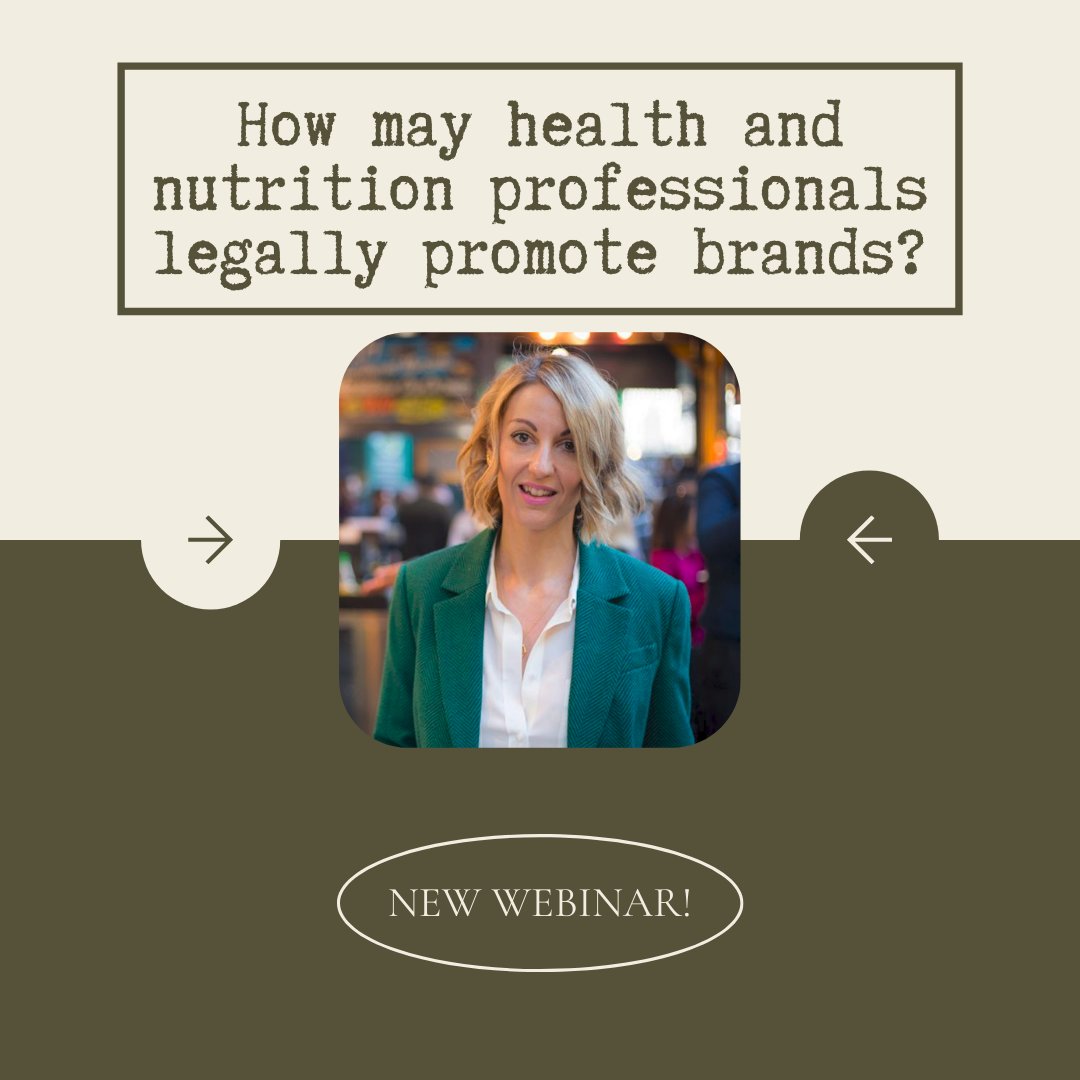 Are you a health or nutrition professional who works with brands? Check out my new webinar on how to promote brands yet stay within the law.
When: Weds 7th July 8pm
Where: Zoom
Sign up: eventbrite.co.uk/e/how-may-heal…