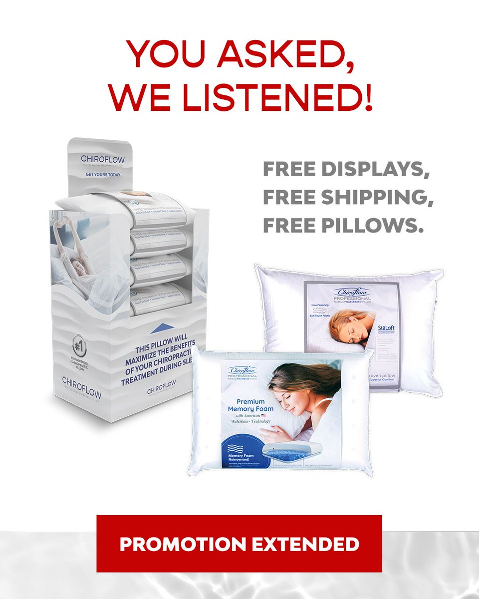 chiroflow memory foam pillow